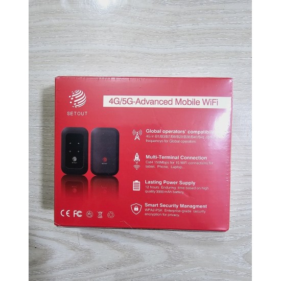 Setout E90 Plus 4G WiFi Pocket Router 3000mAh Battery