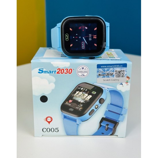 Smart2023 C005 GPS Calling Kids Smartwatch Camera Blue