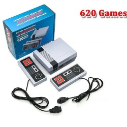 620 Classic Kids Game Console Baby Game Palyer With 2 Controllers 