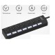 7 Port USB Hub Multiple Expander Hub with Switch 30CM Cable