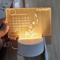 Creative LED Note Board Night Light Message Board