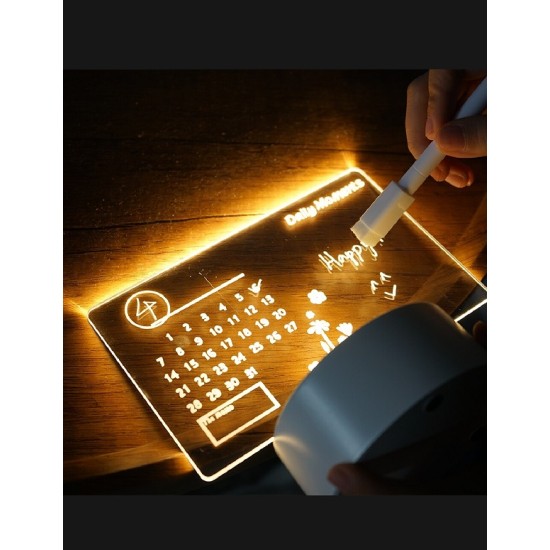 Creative LED Note Board Night Light Message Board