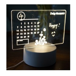 Creative LED Note Board Night Light Message Board