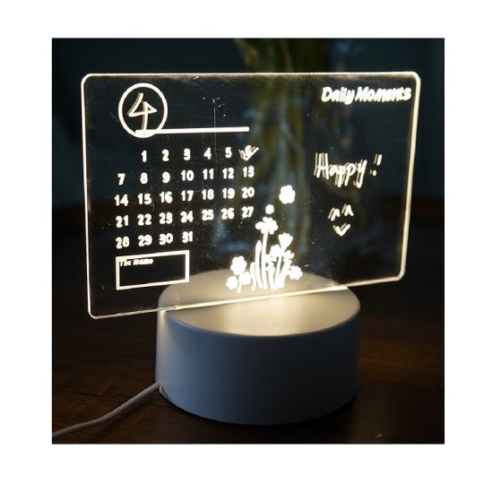 Creative LED Note Board Night Light Message Board