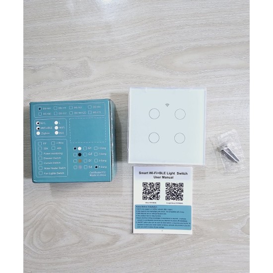 DS-101 Wifi Smart Bulb Switch 4 Gangs APP Controll