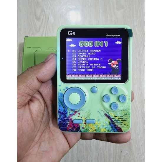 G5 Kids Game Player Consoles Hand-Held Video Game 3.5 inch 500 Game