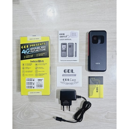 GDL Switch 4G LTE Smart Feature Phone Video Call FB 