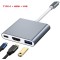 Type-C to HDMI Compatible HUB Adapter PD Charging Dock Station