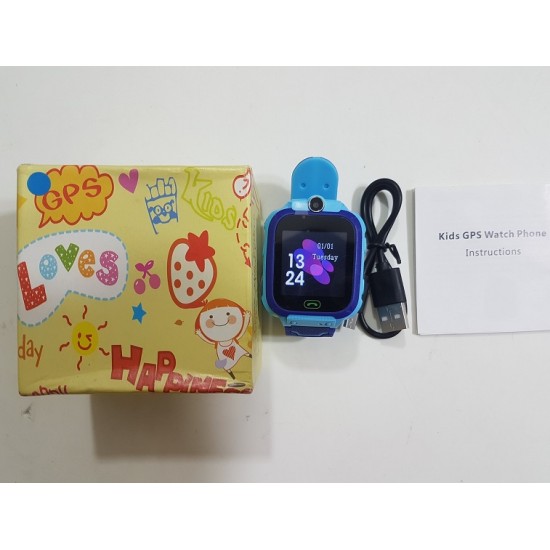 Q12 Kids GPS Watch Voice Call Camera Touch Dispaly Single Sim Pink