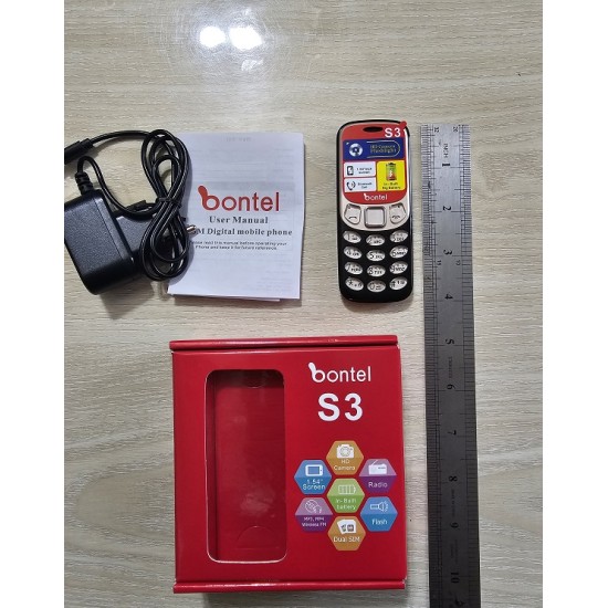 Bontel S3 Mini Mobile Phone Black Dual Sim