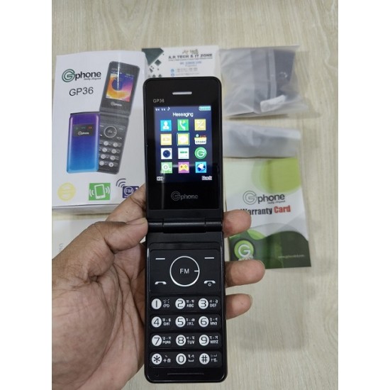 Gphone GP36 Folding Mobile Phone FM Radio Green