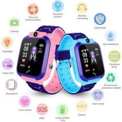 Q12 Kids GPS Watch Voice Call Camera Touch Dispaly Single Sim Pink