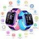 Q12 Kids GPS Watch Voice Call Camera Touch Dispaly Single Sim Pink