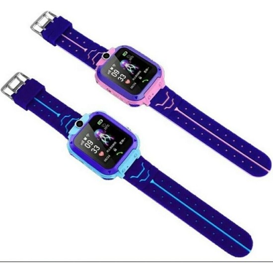 Q12 Kids GPS Watch Voice Call Camera Touch Dispaly Single Sim Pink