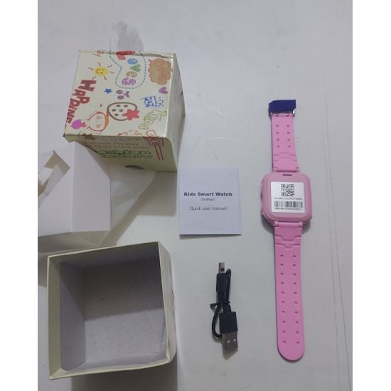 Q12 Kids GPS Watch Voice Call Camera Touch Dispaly Single Sim Pink