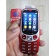 Bontel V1 Ultra Slim Phone Metal Body With Cover Red