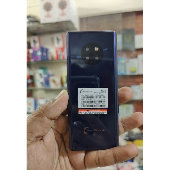 Geo R22 Super Slim Phone Metal Body Dual Sim Blue