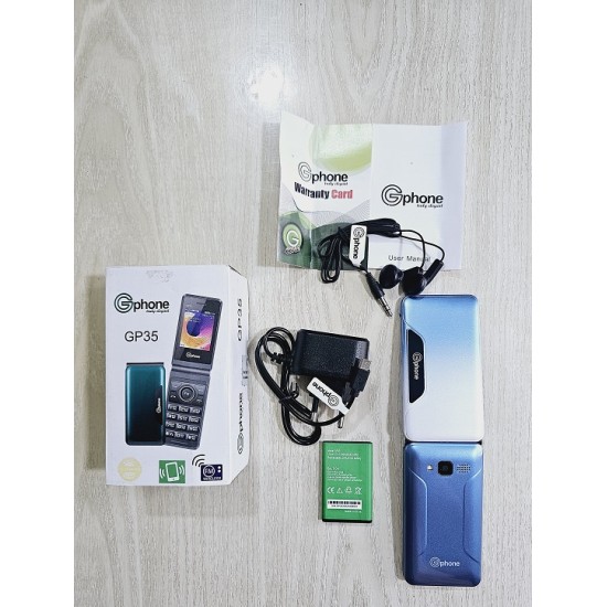 Gphone GP35 Folding Phone Dual Sim Blue