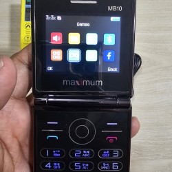 Maximum MB10 Diamond Folding Phone Dual Sim Black