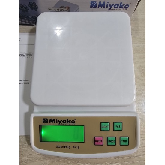 Miyako 10KG Digital Kitchen Weight Scale White