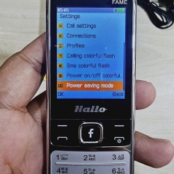 Hallo Fame Mobile Phone Metal Body Dual Sim Silver