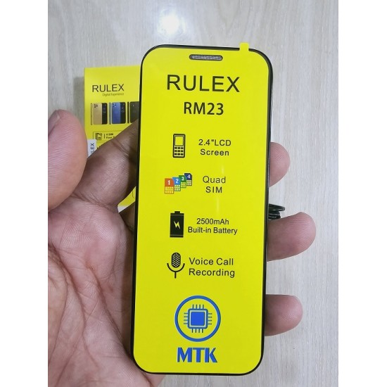 Rulex RM23 Slim Phone Four Sim Black