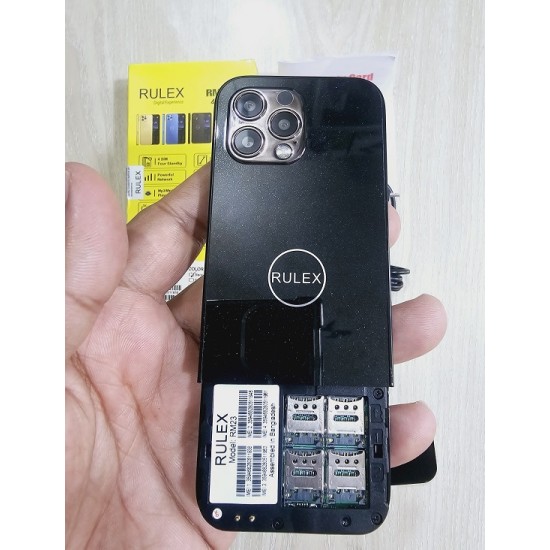 Rulex RM23 Slim Phone Four Sim Black