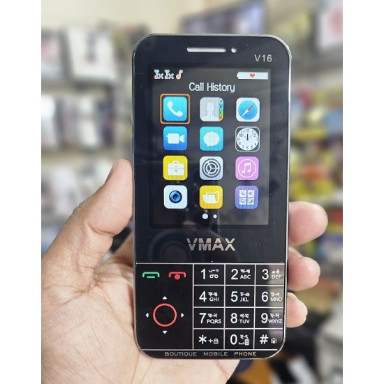 Vmax V16 Pro Feature Phone 3.5 inch Display Gray