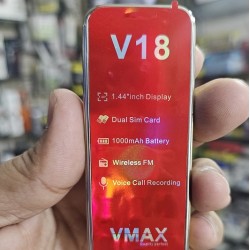 Vmax V18 Super Mini Card Phone Dual Sim Gold