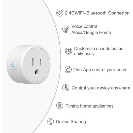 Wifi Socket Wireless Switch Bluetooth Smart Plug