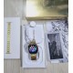 A2858 Ultra Smartwatch Bluetooth Calling With A-pple Logo Metal Strip - Gold Edition