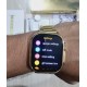 A2858 Ultra Smartwatch Bluetooth Calling With A-pple Logo Metal Strip - Gold Edition