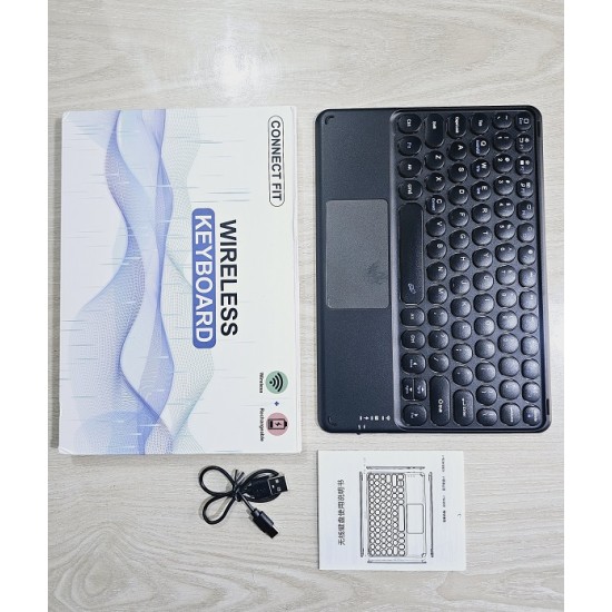 KPH-030 Bluetooth Wireless Keyboard With Touchpad Backlits Rechargeable