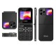 Gretel G7 Fold Phone Dual Display With Case Black