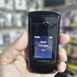 T-Source T203 Dual Display Folding Mobile Phone Black