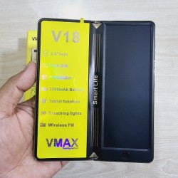 Vmax V18 Notepad Fold Phone With Wrighting pad Green