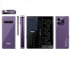 Vmax V18 Notepad Fold Phone With Wrighting pad Purple