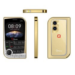 Qphone QP6 Mini Button Phone Magic Voice Gold