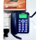 DLNA ZT900 Pro Land Phone Dual Sim FM Radio Blue