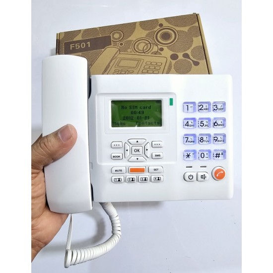 Huawei F501 Land Phone Desk Phone Single Sim White