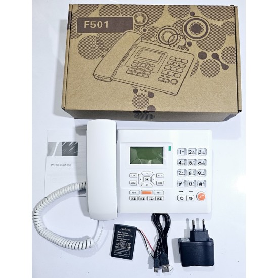 Huawei F501 Land Phone Desk Phone Single Sim White