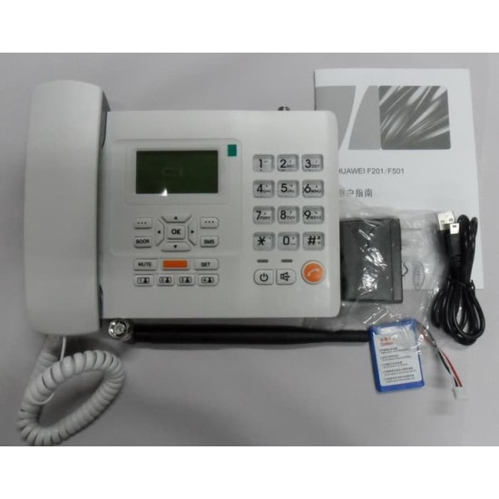 Huawei F501 Land Phone Desk Phone Single Sim White