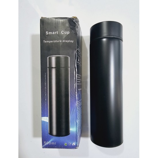 Smart Cup Flask With LED Temperature Display Black