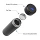 Smart Cup Flask With LED Temperature Display Black