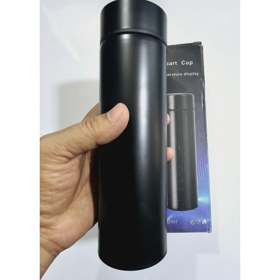 Smart Cup Flask With LED Temperature Display Black