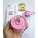 HM-009 Portable And Rechargable Battery Juice Blender Pink