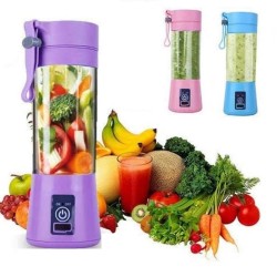 HM-009 Portable And Rechargable Battery Juice Blender Pink