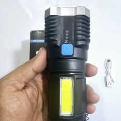 LS03 COB Flash Light Torch 4 Light Rechargeable