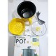 Portable Electric Cooking Pot 1.8L Non-Stick Cooker Double Deck