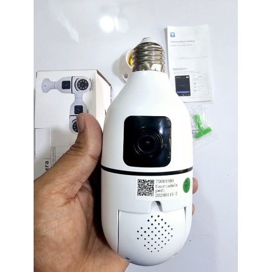 V380 Pro Bulb Wifi Camera Dual Lans Night Vision